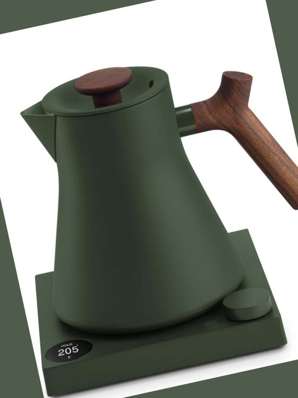 Fellow Corvo EKG Pro Small Electric Kettle Woodland, Walnut Handle